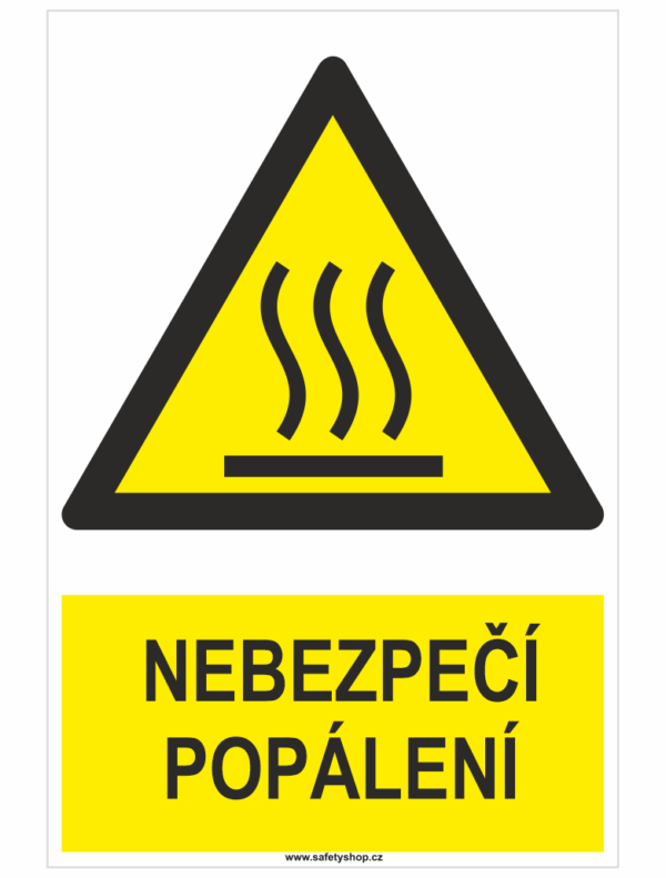 Nebezpečí popálení ISO 7010