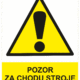 201203 | KRIŽAN - safetyshop Výstražná bezpečnostní tabulka symbol s textem: "Pozor za chodu stroje neotvírat"