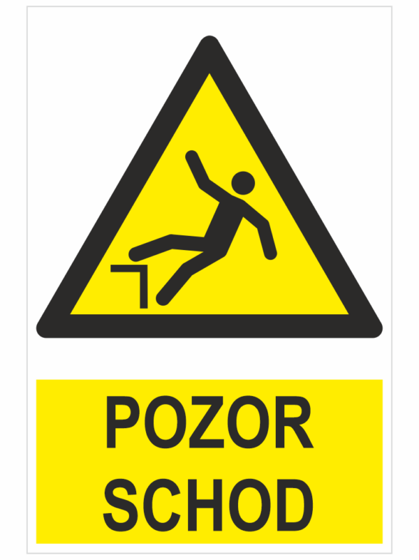 Pozor schod - ISO 7010