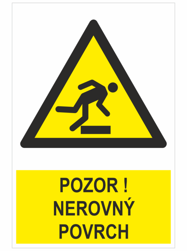 Pozor! Nerovný povrch ISO 7010
