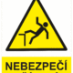 201323 | KRIŽAN - safetyshop Výstražná bezpečnostní tabulka symbol s textem: "Nebezpečí zřícení"