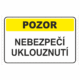 201452 | KRIŽAN - safetyshop Výstražná textová tabulka: "Nebezpečí uklouznutí"