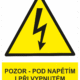 210104 | KRIŽAN - safetyshop Značení elektro a ESD - Elektro výstrahy: Pozor - pod napětím i při vypnutém hlavním spínači