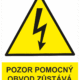 Značení elektro a ESD - Elektro výstrahy: Pozor pomocný obvod zůstává pod napětím