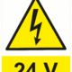 Značení elektro a ESD - Elektro výstrahy: 24 V