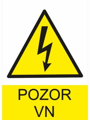 Značení elektro a ESD - Elektro výstrahy: Pozor VN !