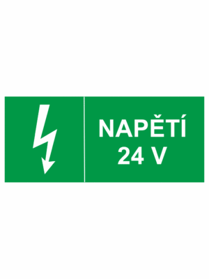 Značení elektro - Značení uzávěrů a vypínačů: Napětí 24 V