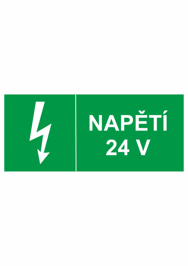 Značení elektro - Značení uzávěrů a vypínačů: Napětí 24 V