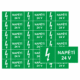 Značení elektro a ESD - Symboly a aršíky: Napětí 24 V (Aršík)