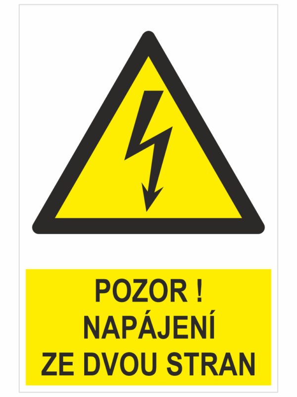 Pozor! napájení ze dvou stran