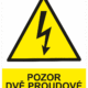 Značení elektro a ESD - Elektro výstrahy: Pozor dvě proudové soustavy !