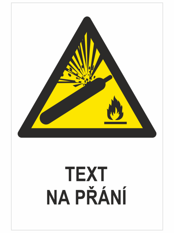 Tlakové láhve ISO 7010 - Váš text