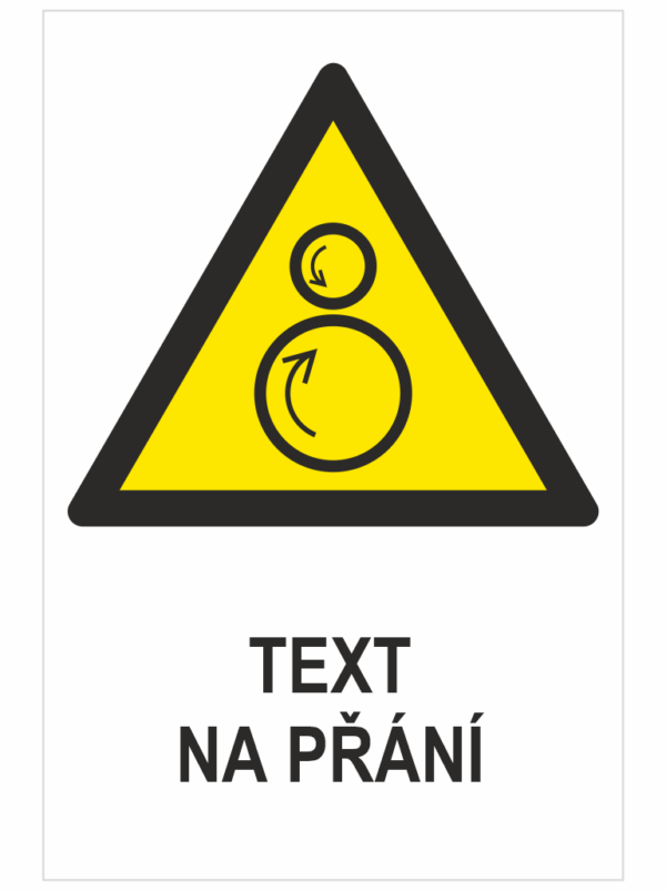 protiběžné rotující válce ISO 7010 - Váš text
