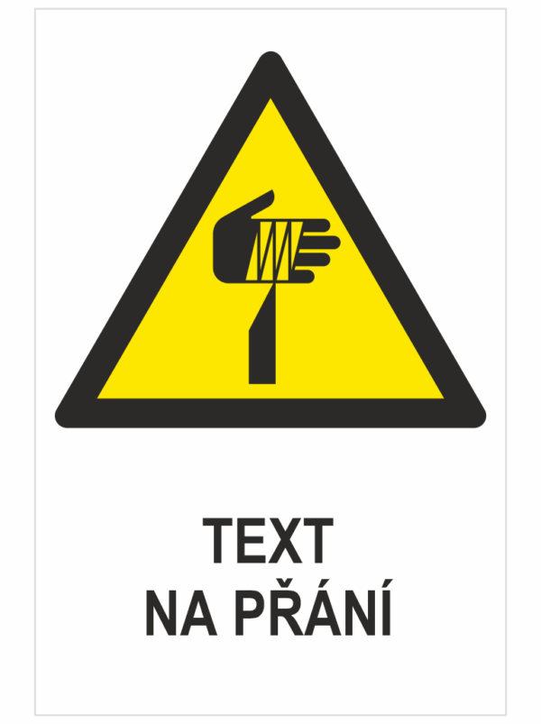 Ostrý prvek ISO 7010 - Váš text