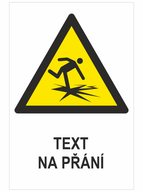 Tenký led ISO 7010 - Váš text