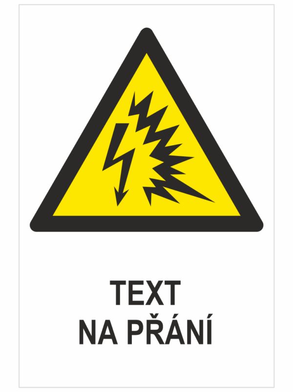 Elektrický výboj ISO 7010 - Váš text