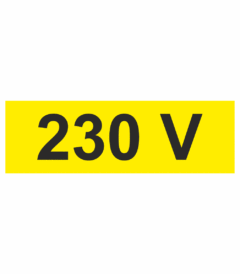 Značení elektro a ESD - Symboly a aršíky: 230 V (Aršík)