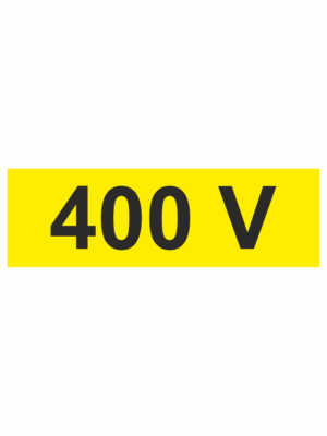 Značení elektro a ESD - Symboly a aršíky: 400 V (Aršík)
