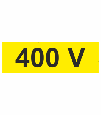 Značení elektro a ESD - Symboly a aršíky: 400 V (Aršík)