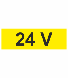 Značení elektro a ESD - Symboly a aršíky: 24 V (Aršík)