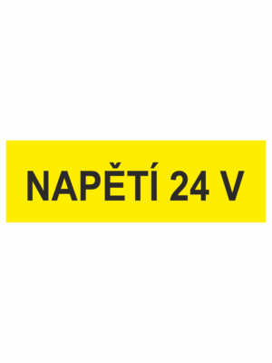 Značení elektro a ESD - Symboly a aršíky: Napětí 24 V (Aršík)