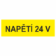 210365 | KRIŽAN - safetyshop Značení elektro a ESD - Symboly a aršíky: Napětí 24 V (Aršík)