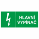 Značení elektro - Značení uzávěrů a vypínačů: Hlavní vypínač