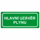 216832 | KRIŽAN - safetyshop Únikové tabulky a značení bezpečí textová: "Hlavní uzávěr plynu"