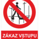 232087 | KRIŽAN - safetyshop Zákazová bezpečnostní tabulka symbol s textem: "Zákaz vstupu na lešení"