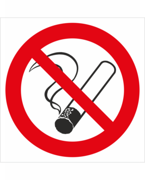 Bezpečnostní značení - Zákazový symbol: Zákaz kouření