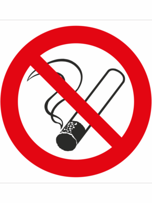 Bezpečnostní značení - Zákazový symbol: Zákaz kouření