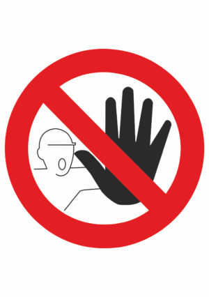 Zákazová bezpečnostní značka: Symbol bez textu - Vstup zakázán
