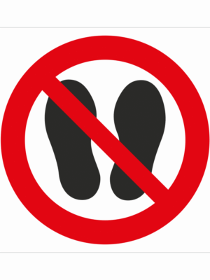Bezpečnostní značení - Zákazový symbol: Zákaz vstupu do oblasti