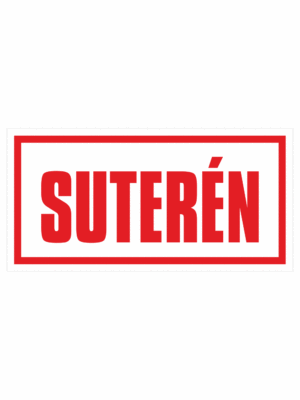 Značení budov - Značení podlaží: Suterén