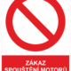 245003 | KRIŽAN - safetyshop Zákazová bezpečnostní tabulka symbol s textem: "Zákaz spouštění motorů v uzavřené garáži"