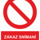 245071 | KRIŽAN - safetyshop Zákazová bezpečnostní tabulka symbol s textem: "Zákaz snímání krytu za chodu"