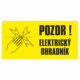 248101 | KRIŽAN - safetyshop Značení budov - Označení soukromých pozemků a cest: "Pozor! Elektrický ohradník" (Obdélník)