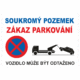 249004 | KRIŽAN - safetyshop Zákazová bezpečnostní tabulka textová: "Soukromý pozemek Zákaz parkování / Vozidlo může být odtaženo"