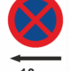 249044a | KRIŽAN - safetyshop Značení budov a místnosti - Označení parkování: Zákaz zastavení 10 m + Šipka vlevo