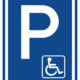Značení budov a místnosti - Označení parkování: Značka Parkoviště + Symbol Invalidy