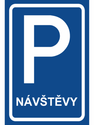 Značení budov a místnosti - Označení parkování: Značka Parkoviště / Návštěvy