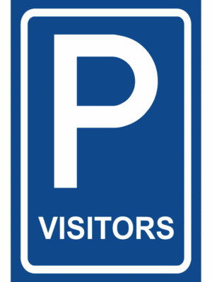 Značení budov a místnosti - Označení parkování: Značka Parkoviště / Visitors