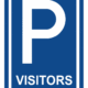 Značení budov a místnosti - Označení parkování: Značka Parkoviště / Visitors