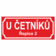249100 | KRIŽAN - safetyshop Značení budov - Značení ulic a domů: Označení ulice (Červené s bílým písmem a okrajem)