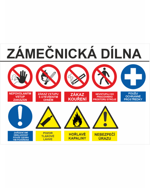 Označení vstupu - Zámečnická dílna