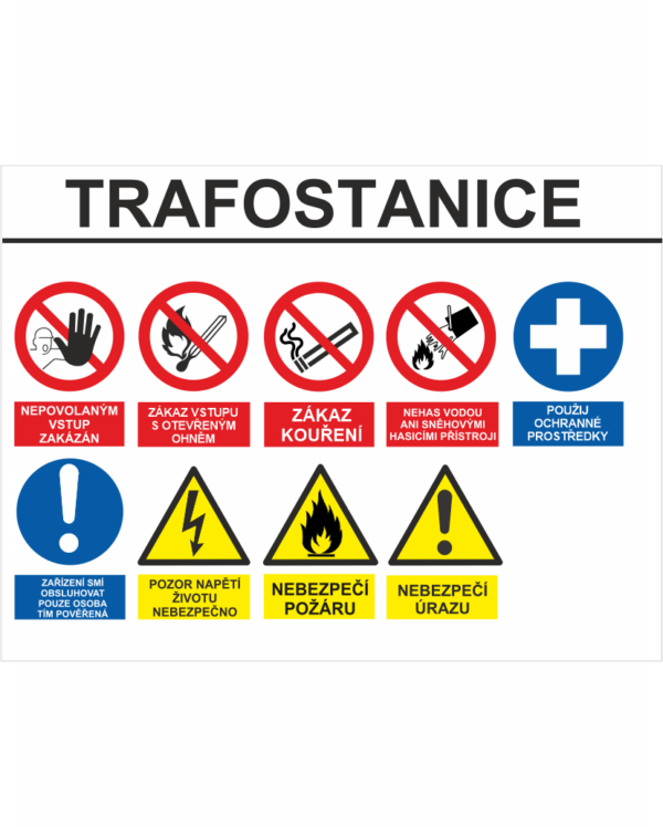 Označení vstupu - TRAFOSTANICE