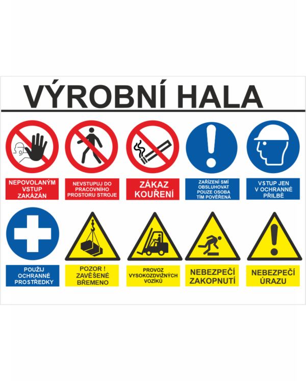 Označení vstupu - Výrobní hala