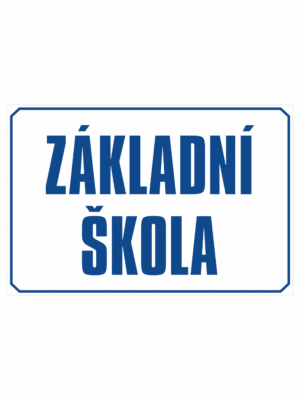 Značení budov - Označení škol: Základní škola