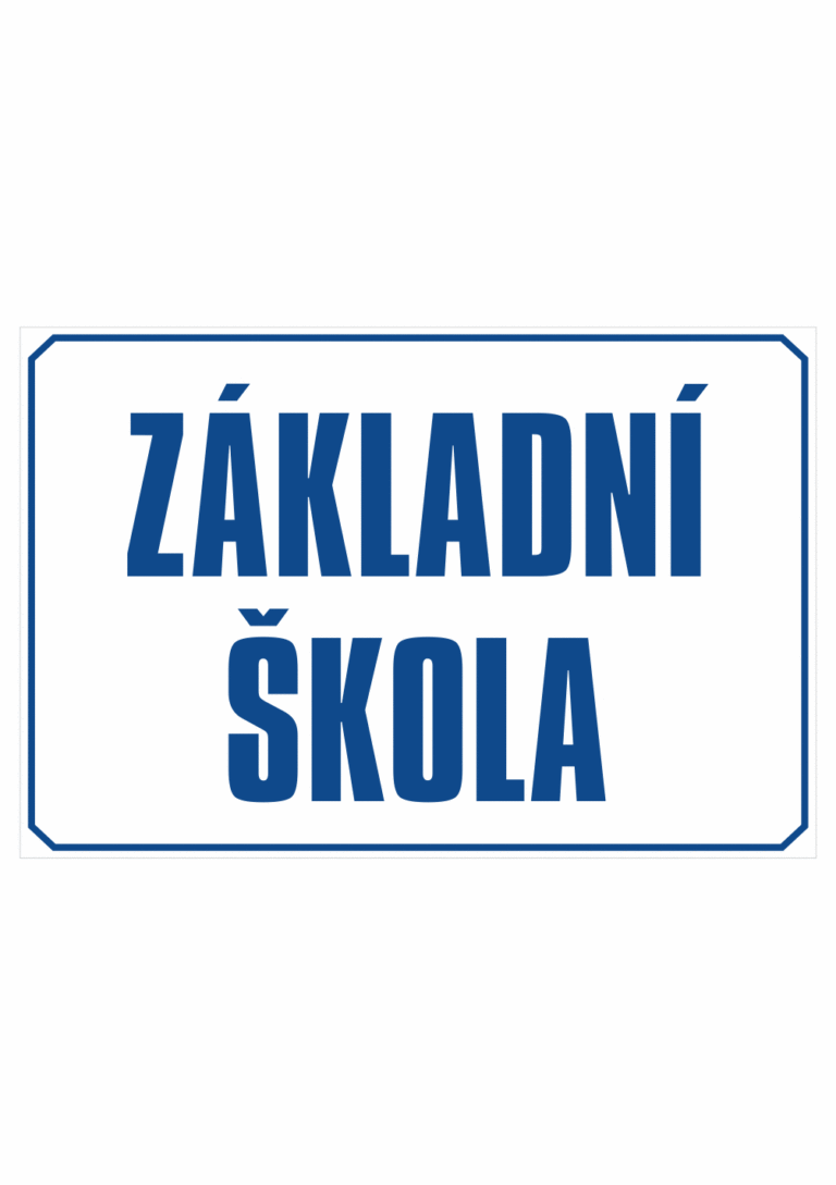 Značení budov - Označení škol: Základní škola