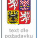 Značení budov - Značení domů a škol: Státní znak ČR + Text (Horizontální)